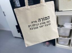 תיק בד כמו מורה רגילה